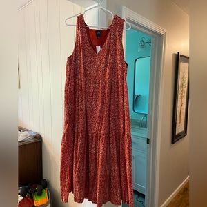 NWT Gap Midi Tiered Dress WITH POCKETS